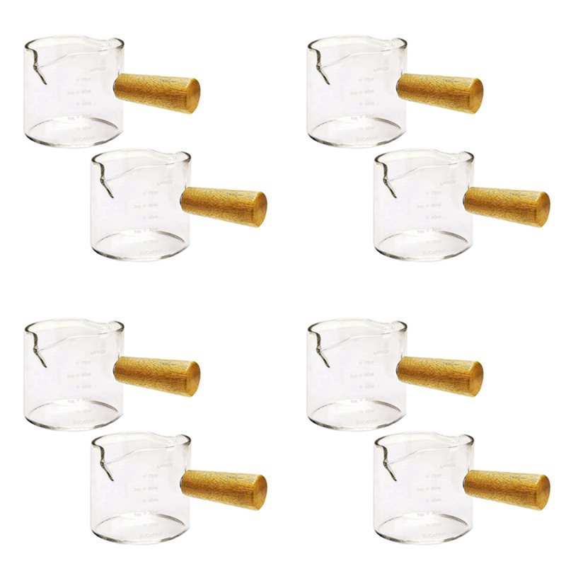 Espresso Shot Glass - ABWZ-8Pcs Double Spouts Espresso Shot Glasses