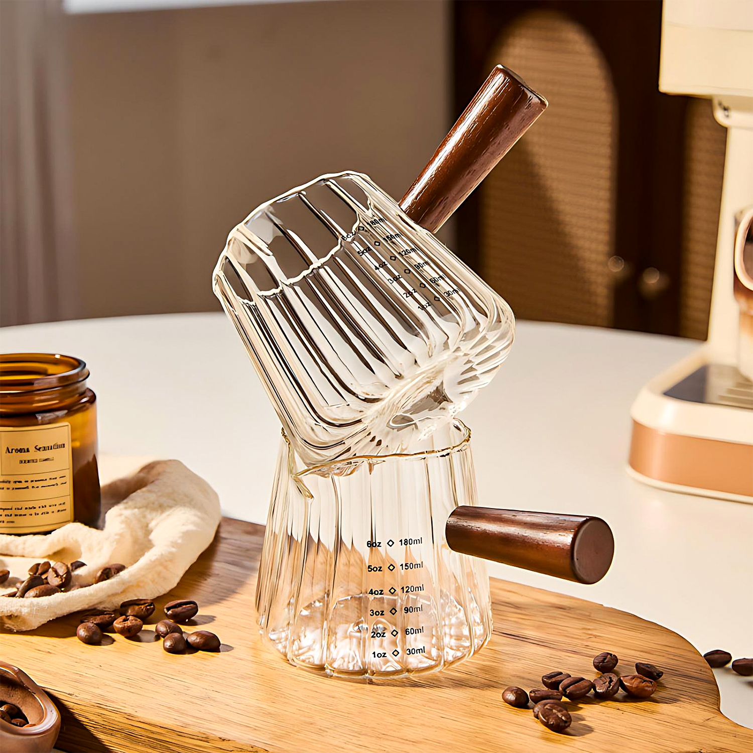 OANKR 6 oz Glass Measuring Cup - Espresso Shot Glass recensie en prijs