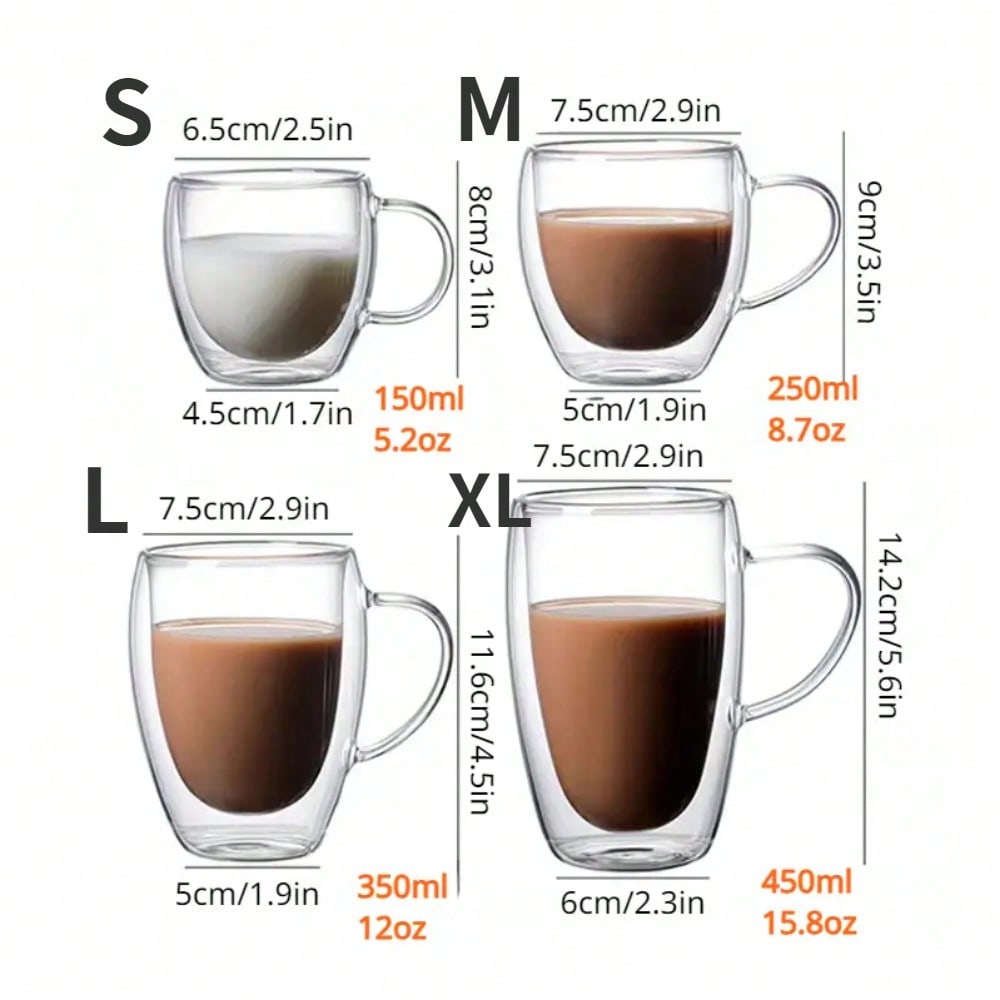 1PC Double Walled Glass Cups H - Espresso Shot Glass recensie en prijs