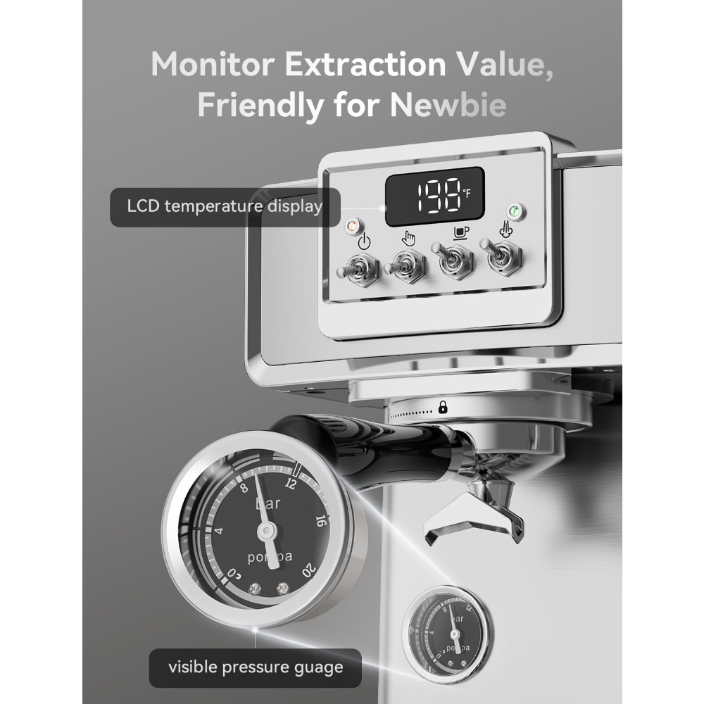58mm Professional Espresso Cof - Pressure Gauge Espresso recensie en prijs