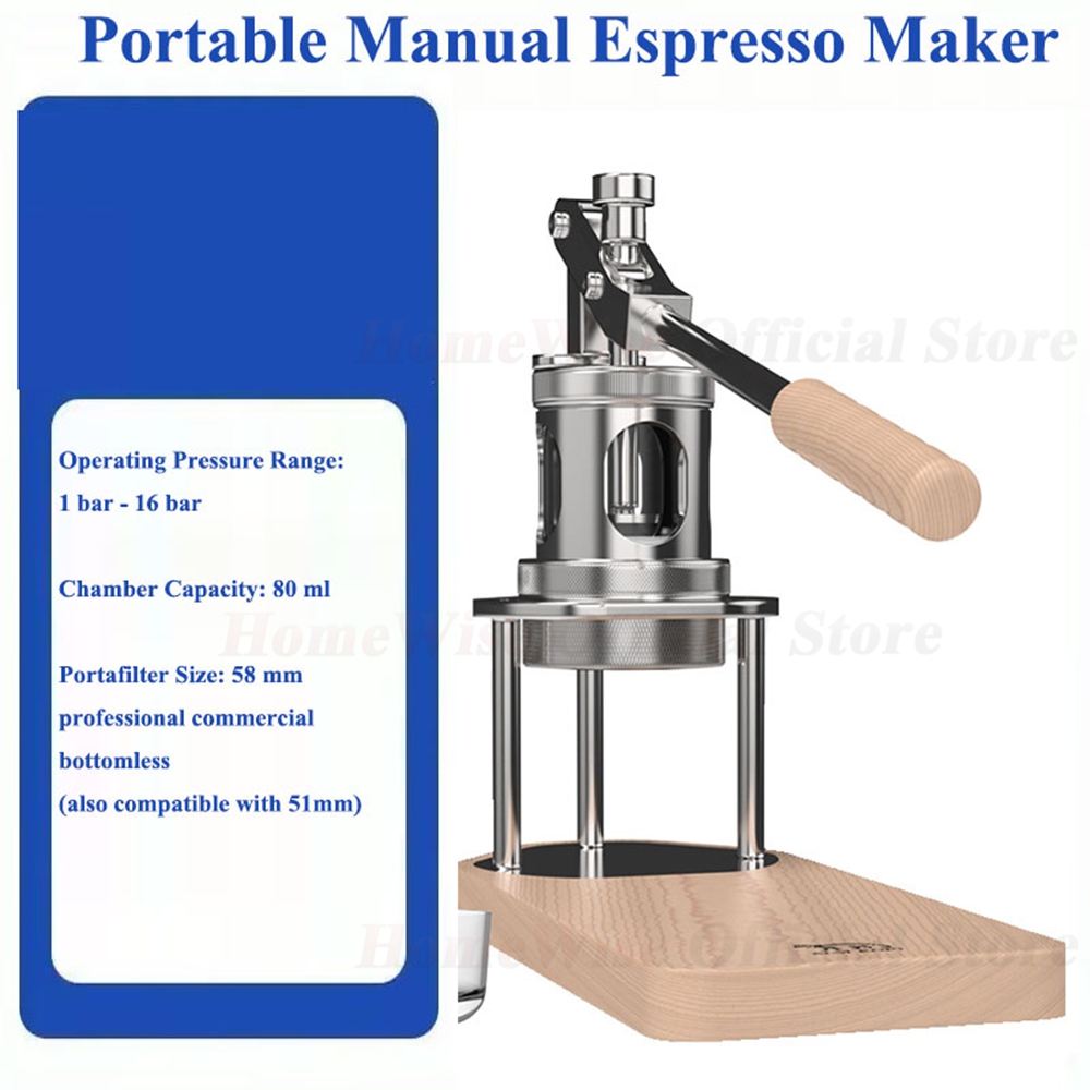 LXCHAN WS/WS1 Portable Manual  - Pressure Gauge Espresso recensie en prijs
