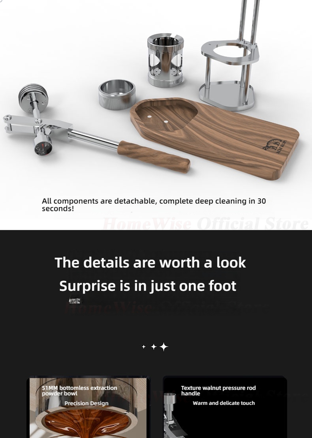LXCHAN WS/WS1 Portable Manual  - Pressure Gauge Espresso recensie en prijs